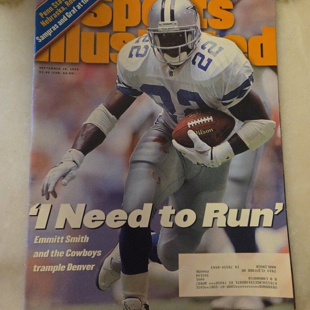 September 18, 1995 Emmitt Smith Dallas Cowboys Sports Illustrated